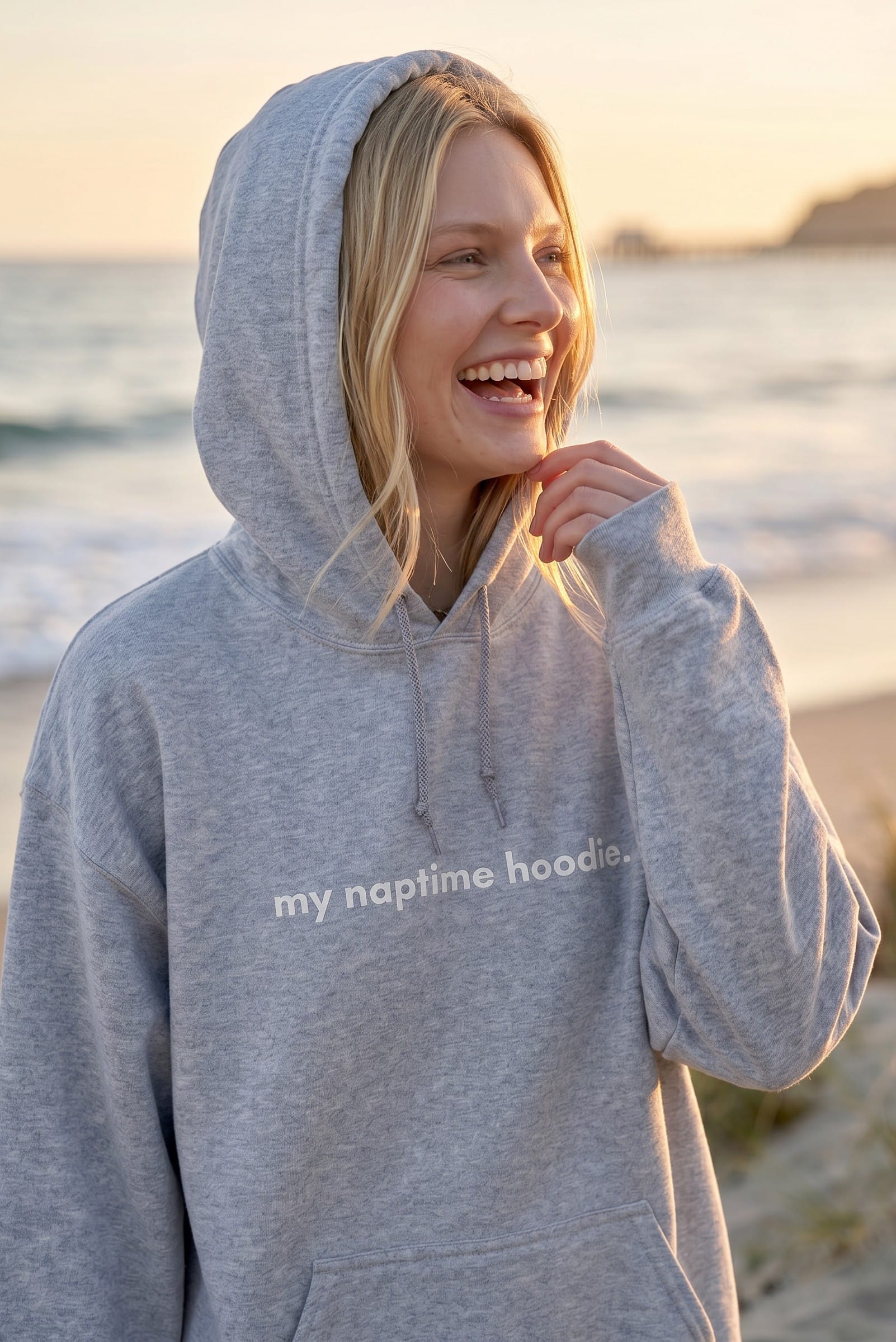 my naptime hoodie - heather gray